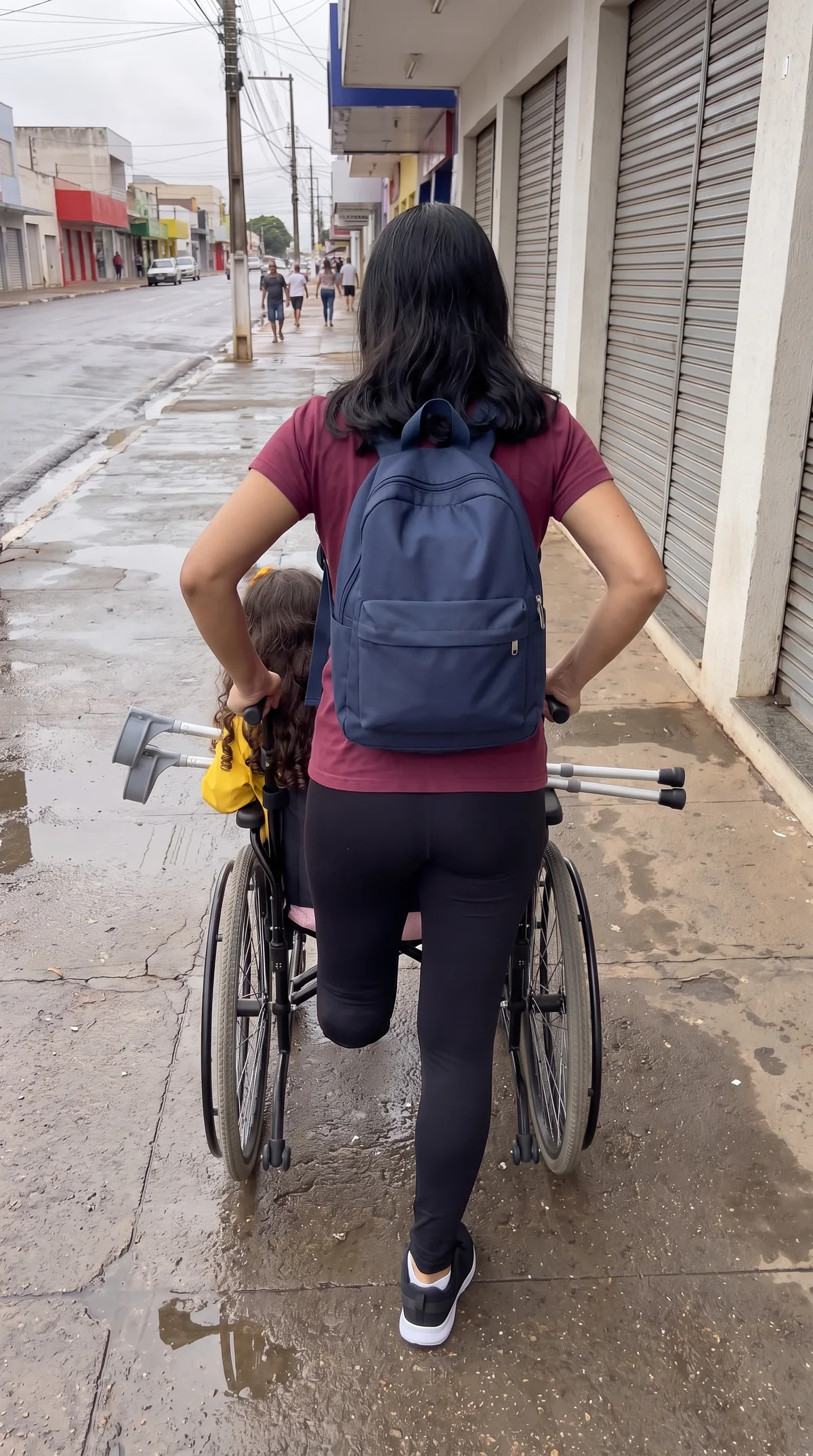 A vizinha que segura a rotina quando pode, pra Elaine bater a meta do dia na rua